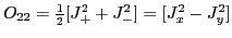 $O_{22}=\frac{1}{2}[J_+^2+J_-^2]=[J_x^2-J_y^2]$